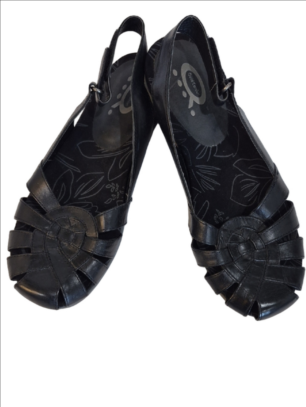 Denver Hayes Black Woven Flats Slingback